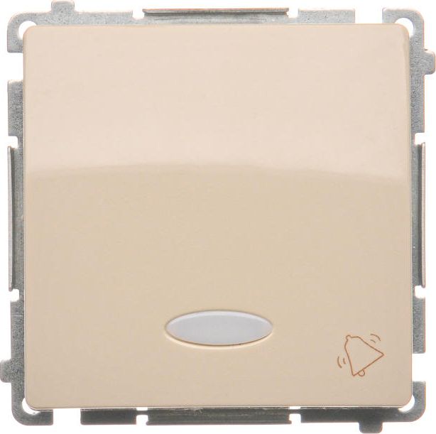 Kontakt-Simon Przycisk dzwonek podświetlany beżowy - BMD1L.01/12