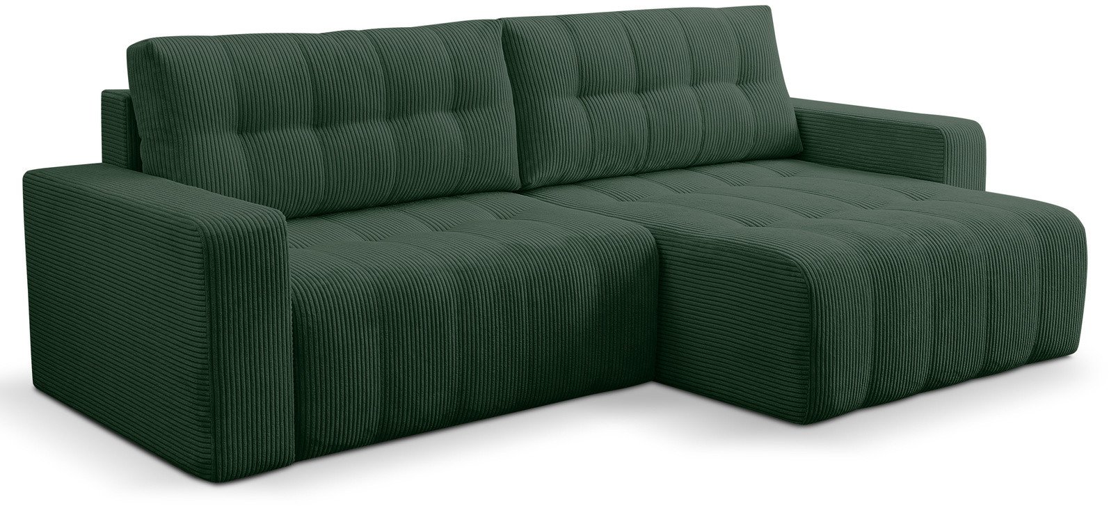 Narożnik Palermo w tkaninie POSO z funkcją spania i pojemnikiem na pościel