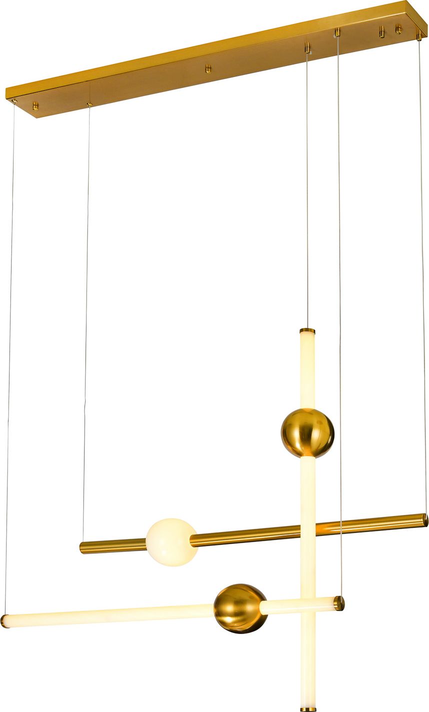 Lampa wisząca Italux Lampa wisząca miedziana nowoczesna Italux Halling LED PND-16357-CA-3