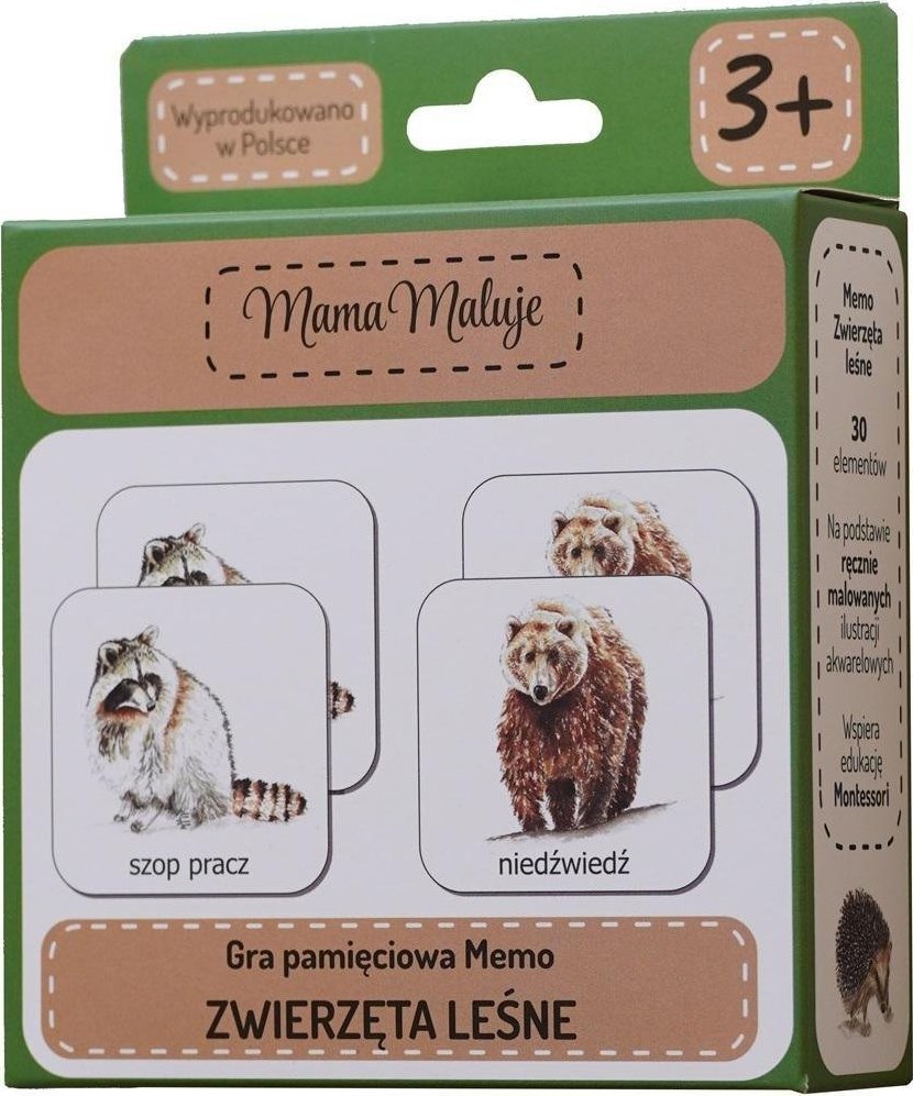 Mama Maluje Memo Zwierzęta Leśne