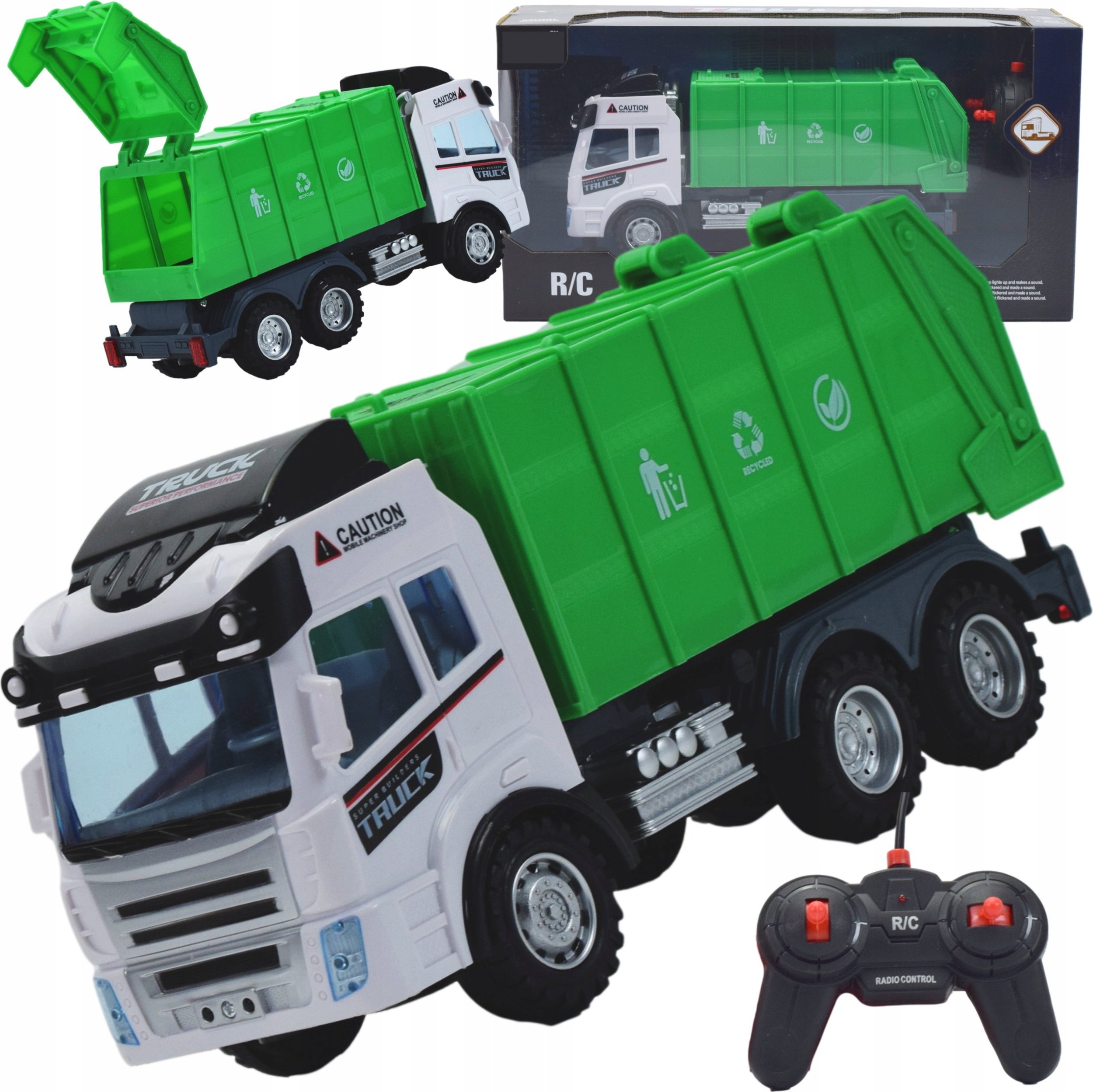 Skleplolki AUTO SAMOCHÓD DUŻA ŚMIECIARA RC ZDALNIE STEROWANA NA PILOT