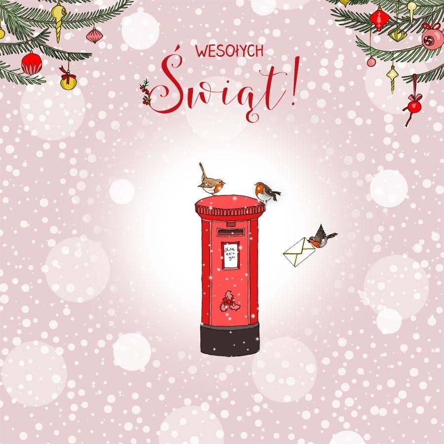 Clear Creation Karnet Swarovski kwadrat CL3506_PO Święta Listy