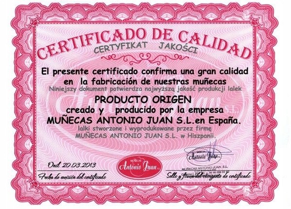 ANTONIO JUAN LALKA HISZPAŃSKA Recien Nacida Luna 33390