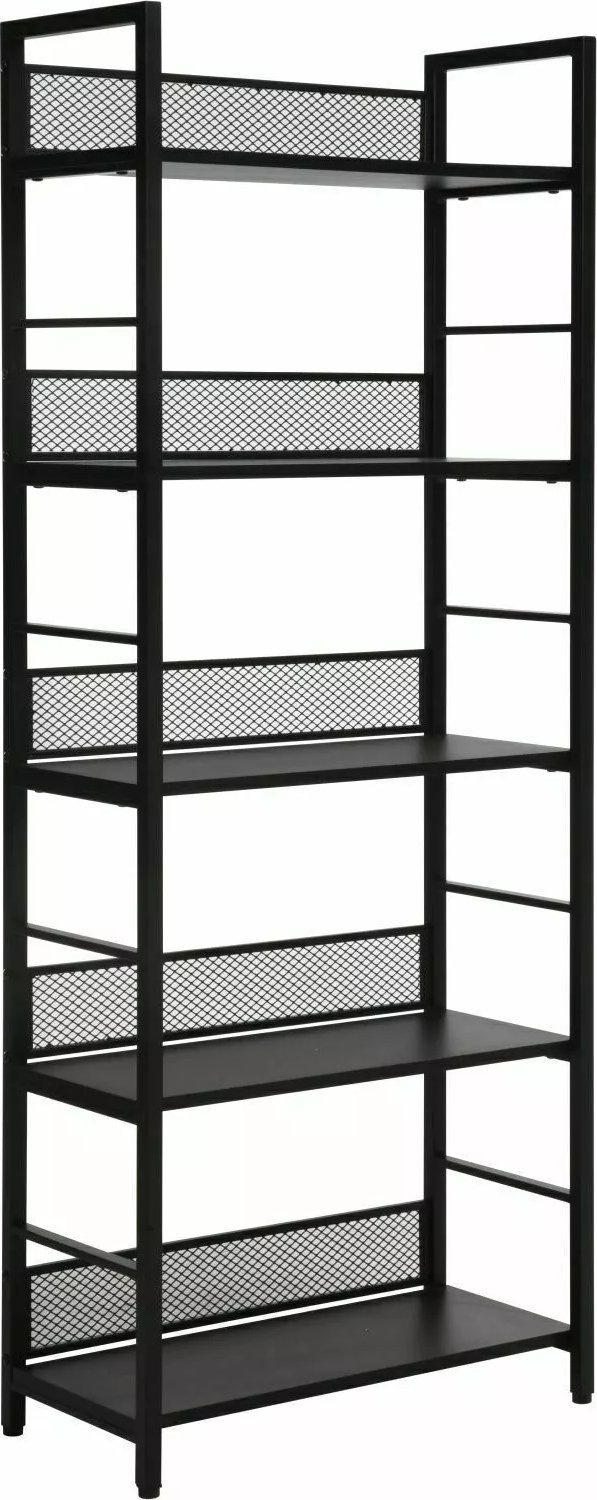 Signal Regał 5 półek na książki metalowy RAW R5 czarny