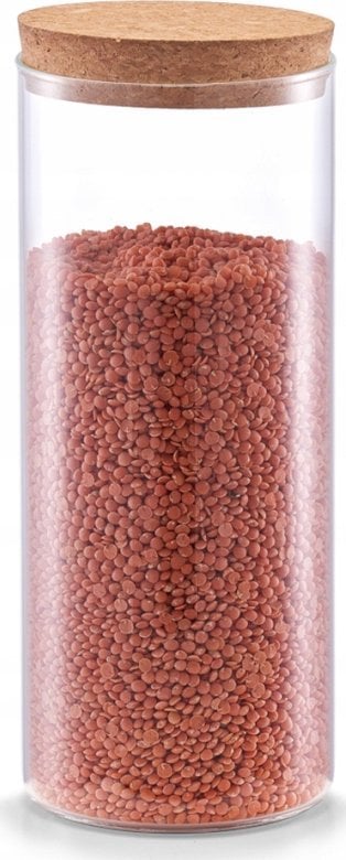 Zeller Smukły słoik z korkową pokrywką, 1400 ml