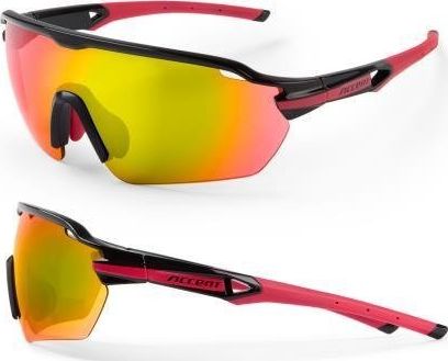 Accent Okulary Accent Reflex czarno-różowe, 2 pary soczewek uniwersalny