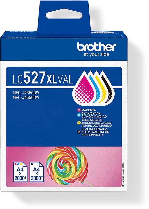 Brother Tintenpatrone LC-527XLVAL Multipack (je 1x BK/M/C/Y)