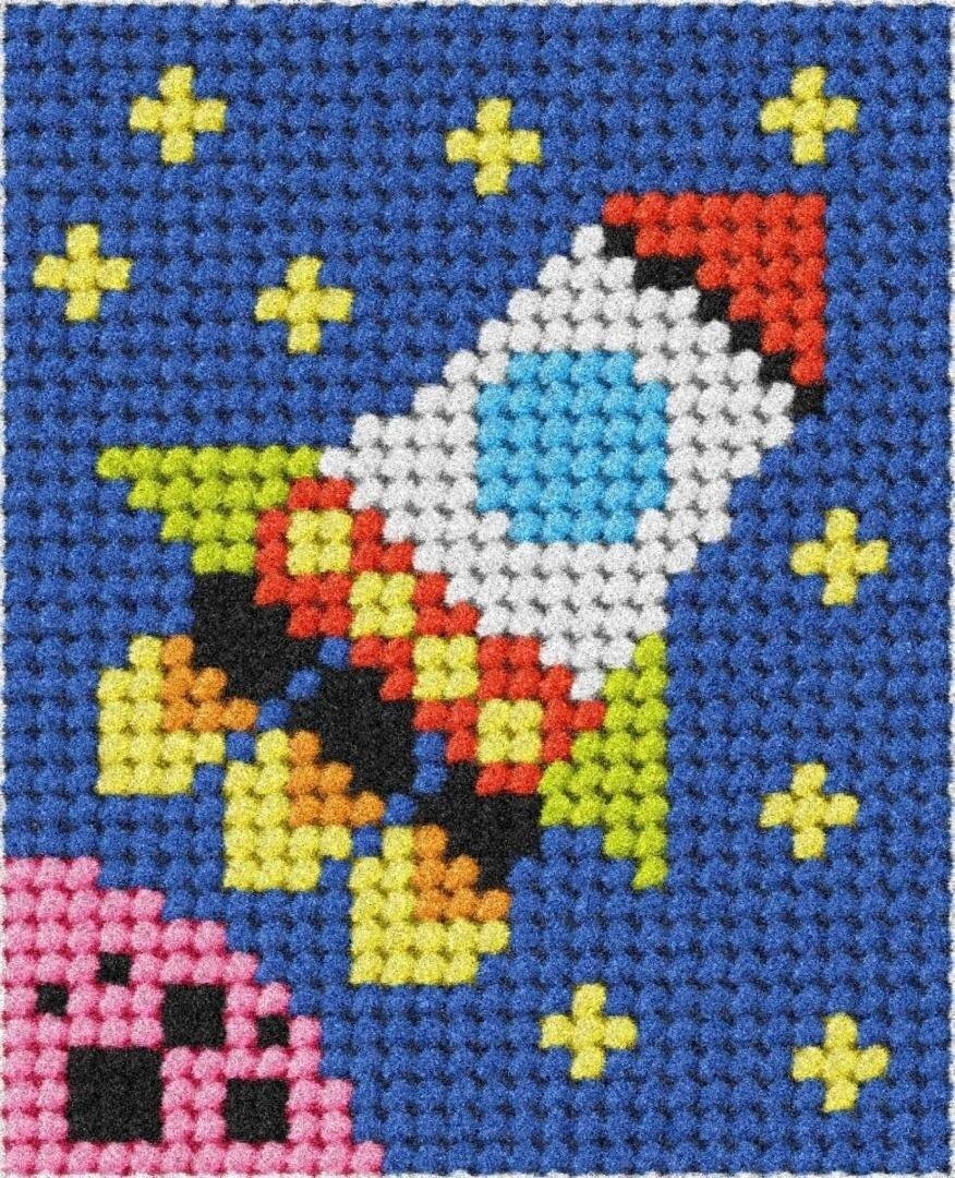 Haft. Moje pierwsze wyszywanie - Rakieta EDUKAMP