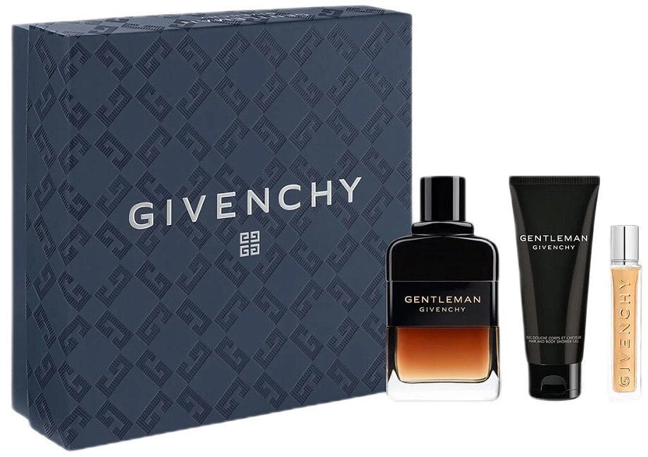 Givenchy Gentleman Reserve Privee zestaw woda perfumowana spray 100ml + żel pod prysznic 75ml + woda perfumowana spray 12.5ml