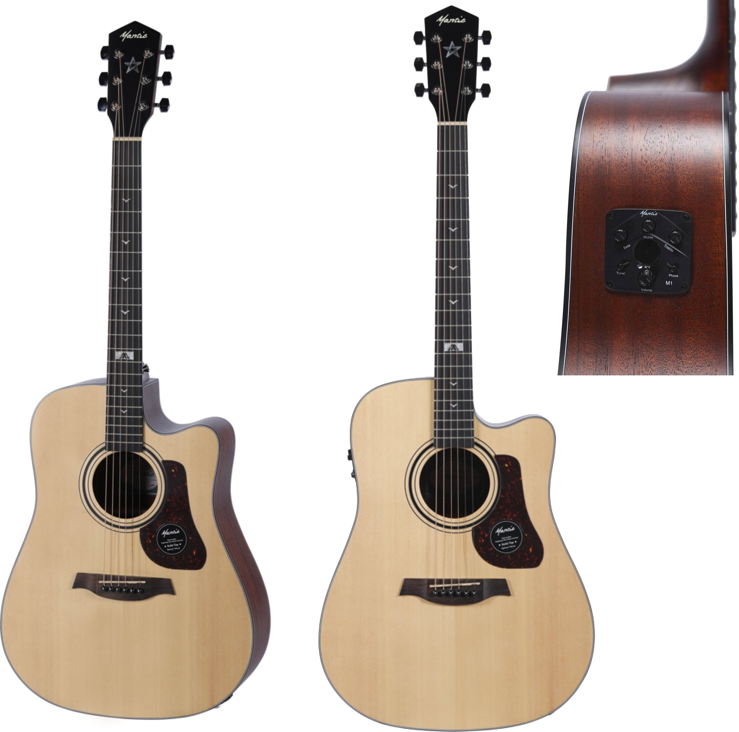 MANTIC GT-10DCE NA Gitara elektro-akustyczna