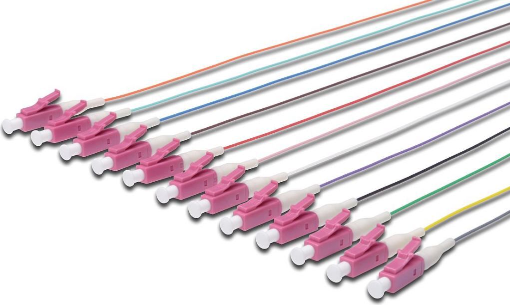Digitus Zestaw kabli Pigtail LC, 12 sztuk (DK-25332-02-4)