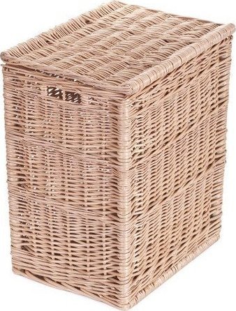 Kosz na pranie WickerPL Kosz Wiklinowy na Pranie kosz na bieliznę kosz do łazienki 44x34 H52 cm