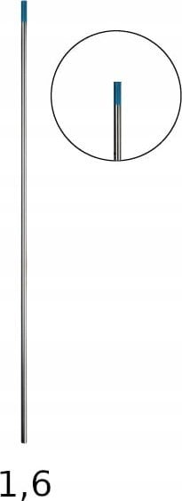 Weldline ELEKTRODA WOLFRAMOWA WLA 20 1,6x175mm NIEBIESKA (1/10) WELDLINE