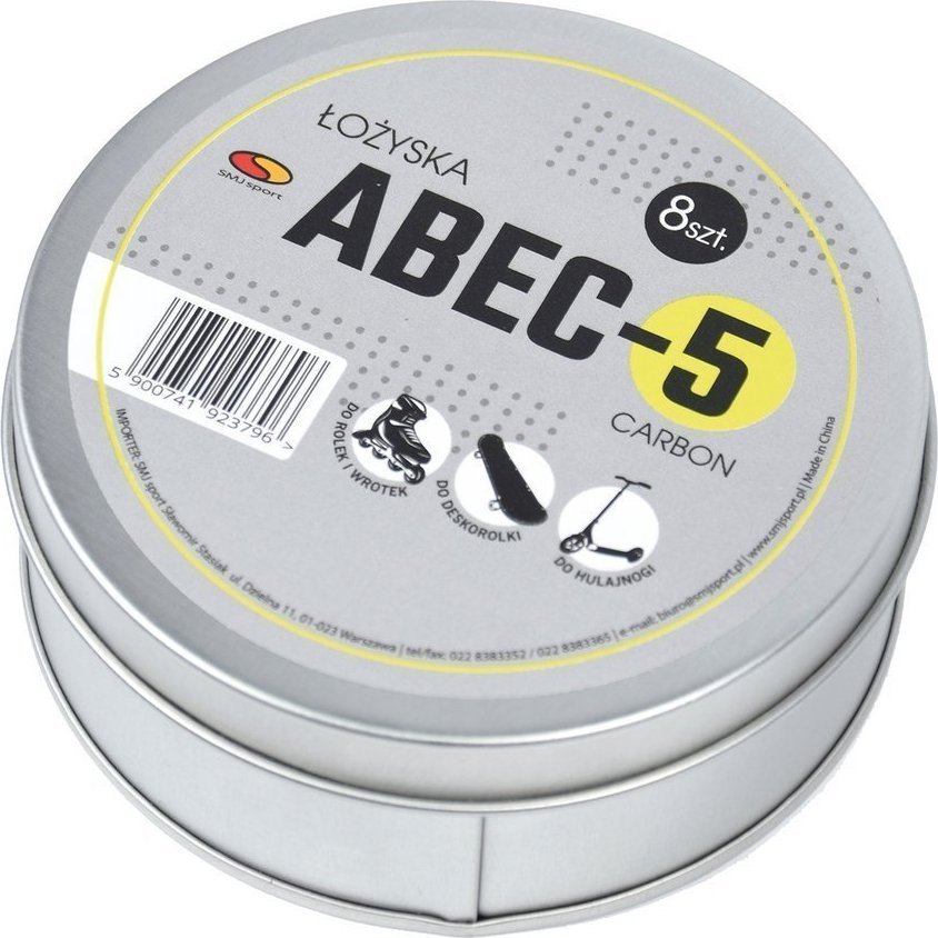 SMJ sport Łożyska ABEC-5 puszka 8 sztuk