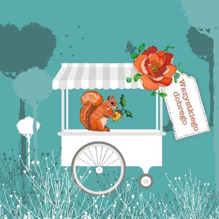 Clear Creation Karnet Swarovski kwadrat CL3403 Wszystkiego dobreg