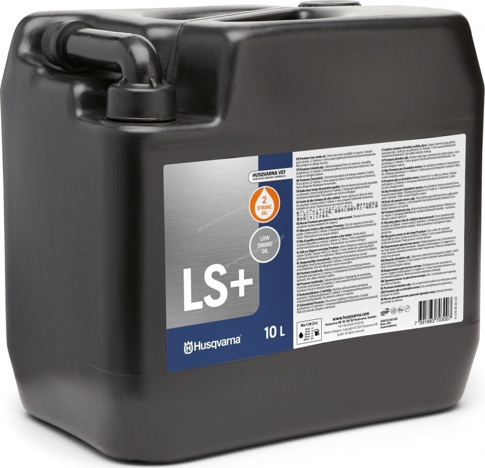 Husqvarna HUSQVARNA LS+ 10L 2-SUW OLEJ SILNIKOWY DO BENZYNY MIESZANKI PALIWOWEJ HUSQVARNA do silników dwusuwowych do silników dwusuwowych Kos Pilarek
