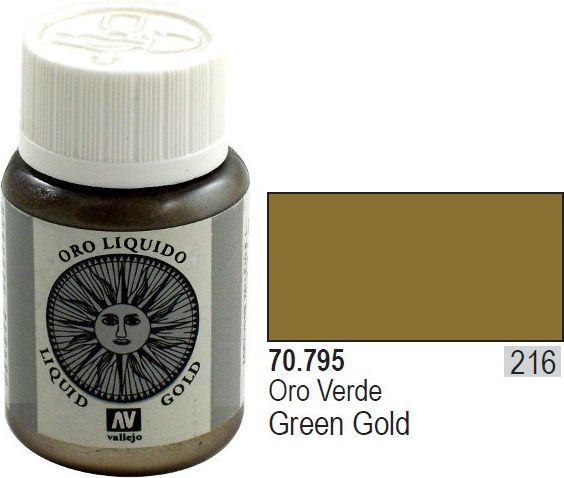 Vallejo Farba Nr216 Green Gold 35ml - 70795