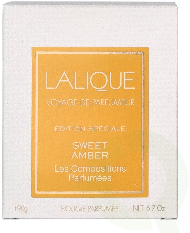 Lalique, Les Compositions Parfumees - Sweet Amber, Sweet Amber, Scented Candle, 190 g Unisex