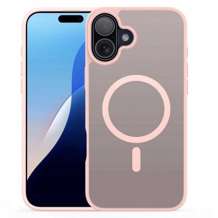 Etui magnetyczne DuxDucis Yind do iPhone 16, pudrowo różowe