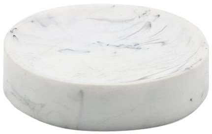 POLYRESIN SOAP DISH. SIZE/9.4X9.4X2CM