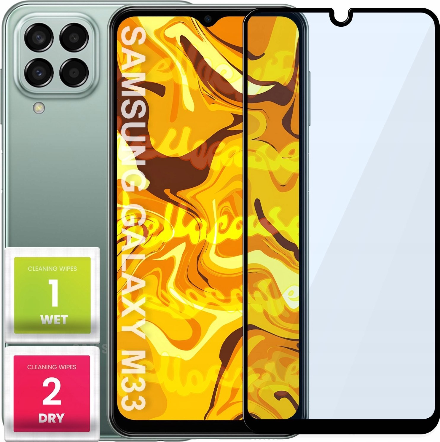 Hello Case SZKŁO HARTOWANE DO SAMSUNG GALAXY M33 5G PEŁNE NA CAŁY EKRAN SZKIEŁKO 5D 9H