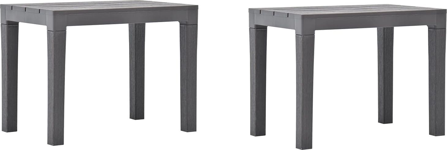 Elior Zestaw brązowych ławek ogrodowych - Nadeva