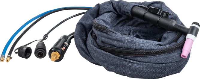 Stamos Uchwyt spawalniczy palnik TIG z przewodem dł. 4m i akcesoriai 350A Przewód z palnikiem TIG dł 4m.