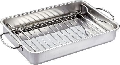 Kuchenprofi Stalowa brytfanna z rusztem Kuchenprofi Style, 34 x 24 x 5,5 cm
