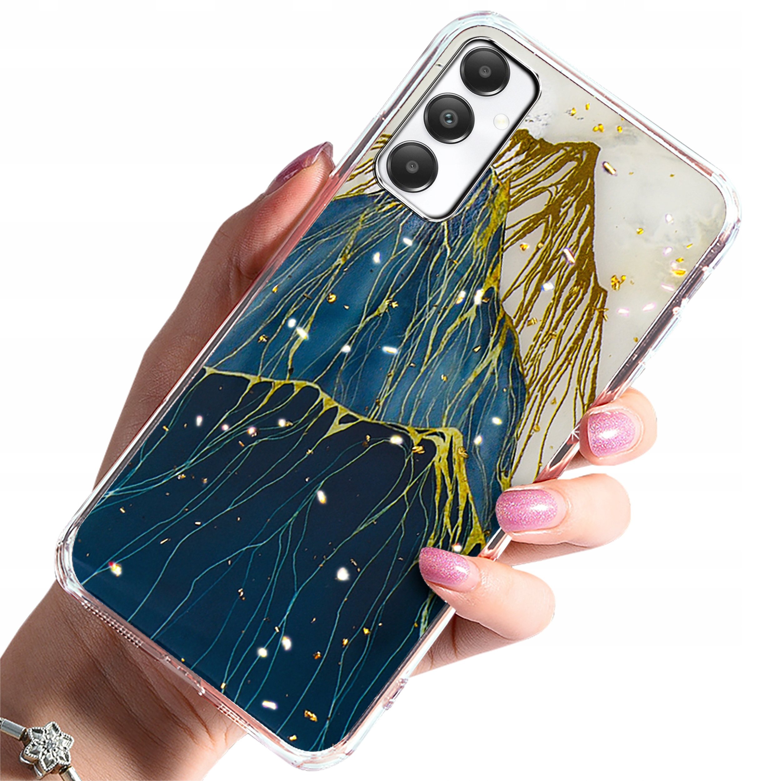 Etui do Samsung Galaxy A25 5G | Case Glamour PLECKI + Szkło 9H OCHRONNE