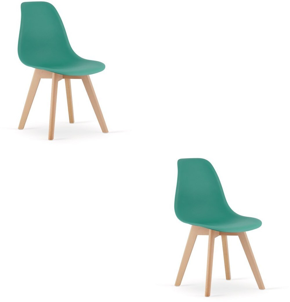 Krzesło KITO zielone / nogi naturalne x 2