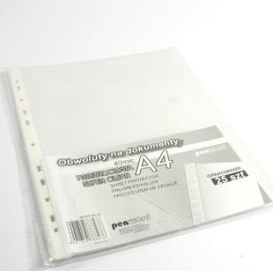 Obwoluta A4 40 mic krystaliczna 25szt