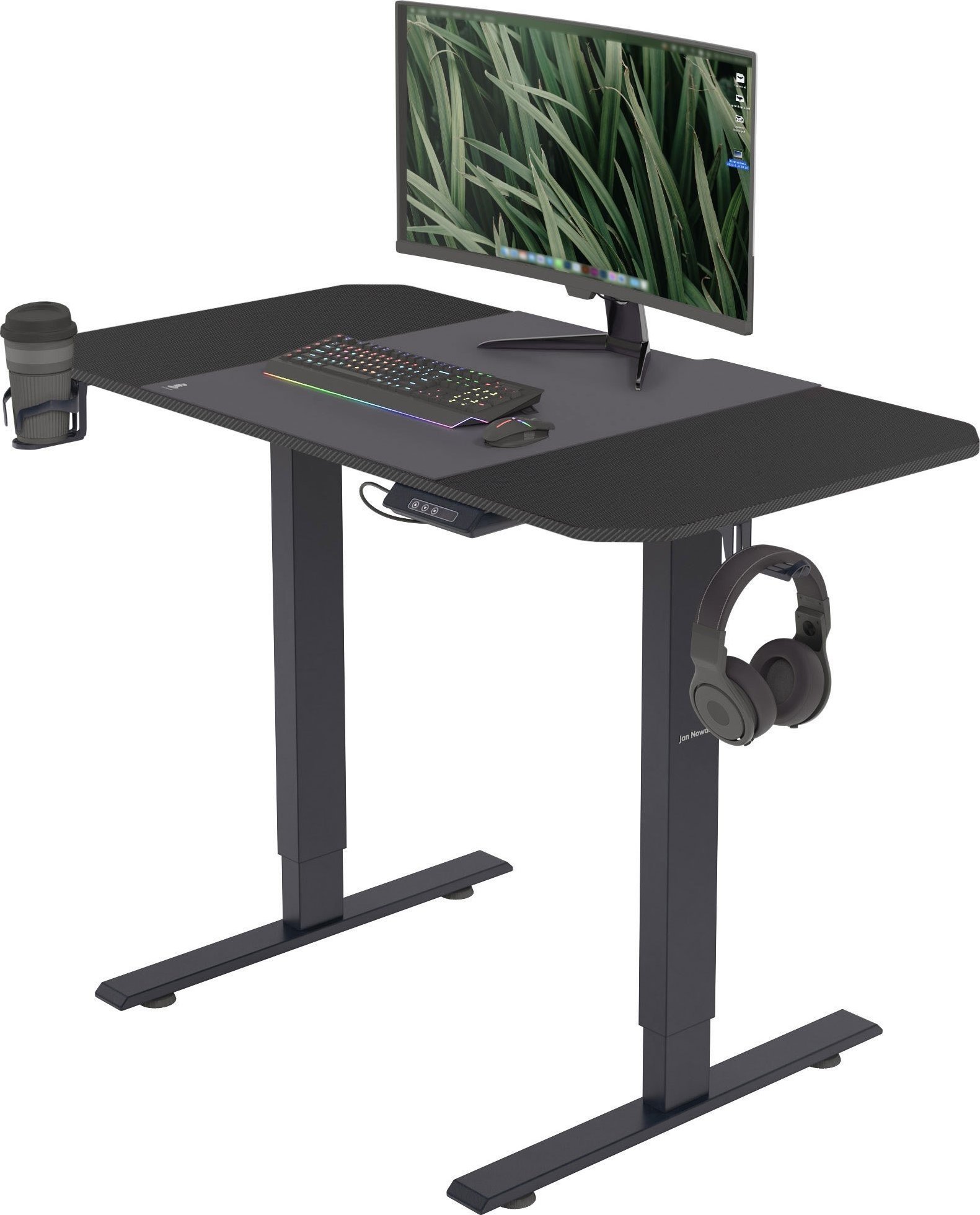 Biurko Diablo Chairs EGON 1100 Czarne 110 cmx60 cm