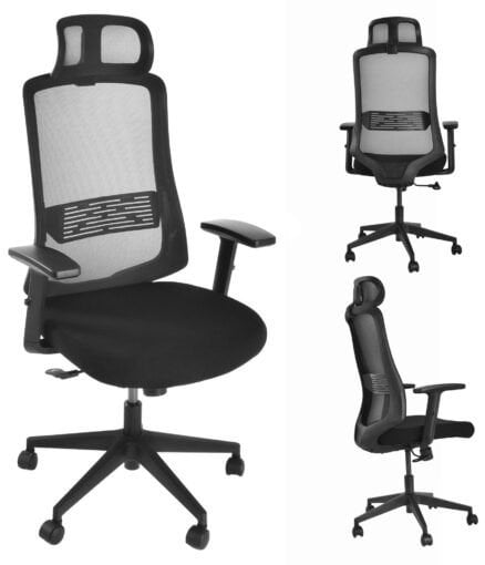 Krzesło biurowe AMO-95 Czarne