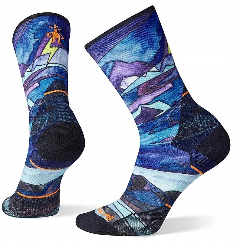 Smartwool W'S Athlete Edition Run Print Crew Socks, 150, S