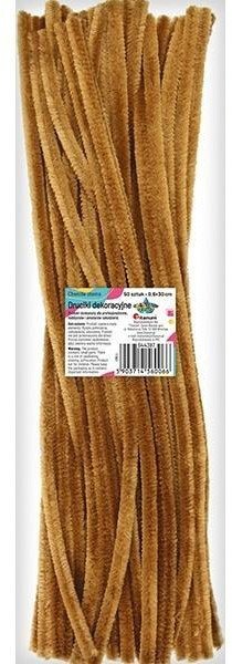Druciki dekoracyjne 0,6x30cm jasnobrązowe 50szt