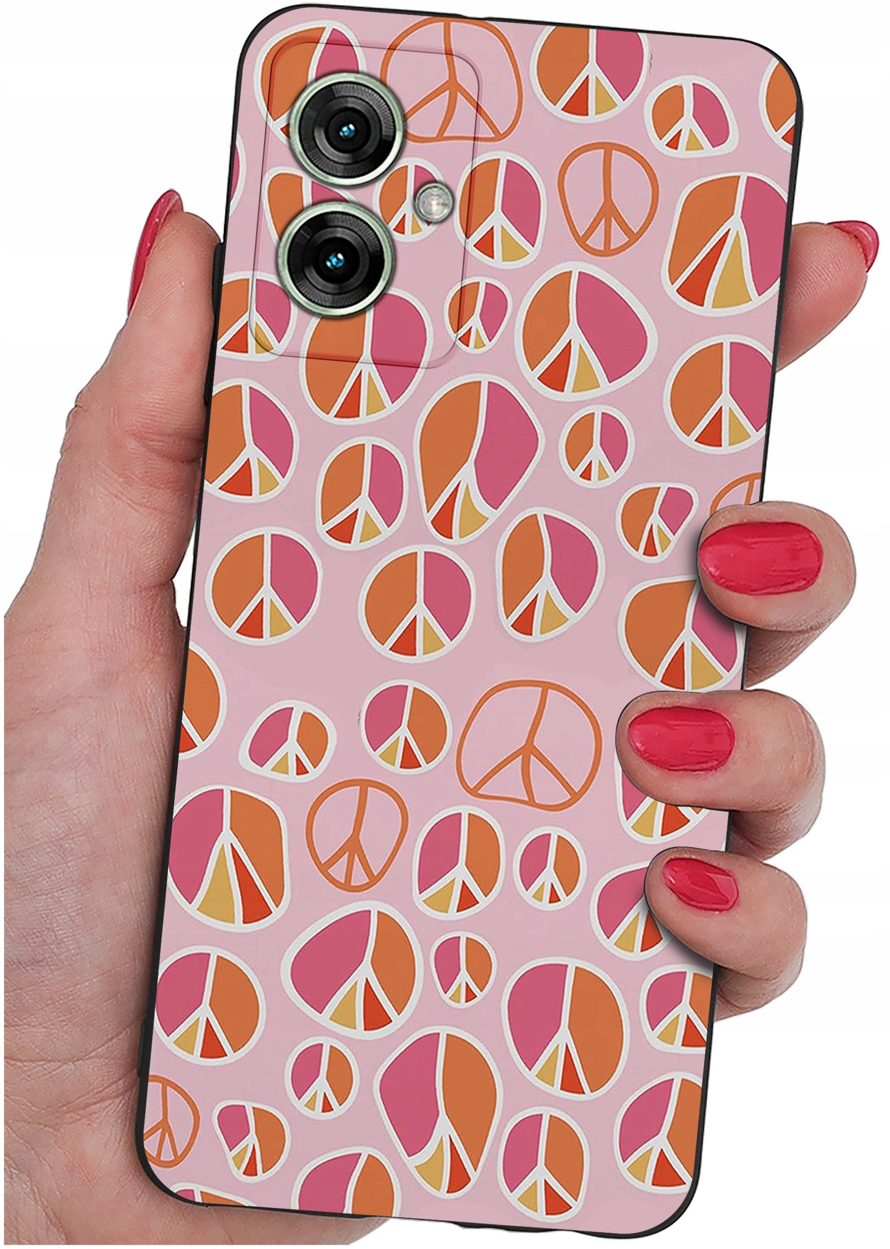 Etui do Motorola Moto G55 5G WZORY |SILIKONOWE MATT CASE + SZKŁO 9H