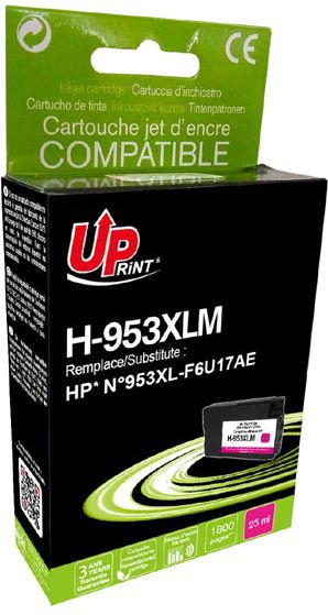 Tusz UPrint kompatybilny tusz z F6U17AE, HP 953XL, magenta (H-953XLM)