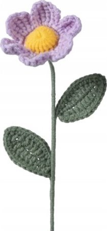 Kaemingk Kwiatek dzianinowy urocza dekoracja z materiału 30x7 cm