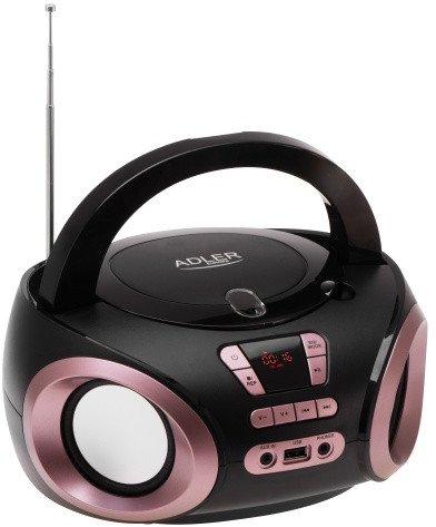 Radioodtwarzacz Adler Boombox CD-MP3 | USB | FM Radio | AUX | Gniazdo słuchawkowe
