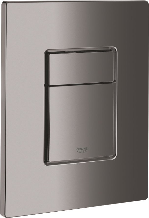 Grohe GROHE Skate Cosmopolitan betjeningsplade til 2-skyls- og start/stop betjening til lodret eller vandret montage. Poleret Hard Graphite.