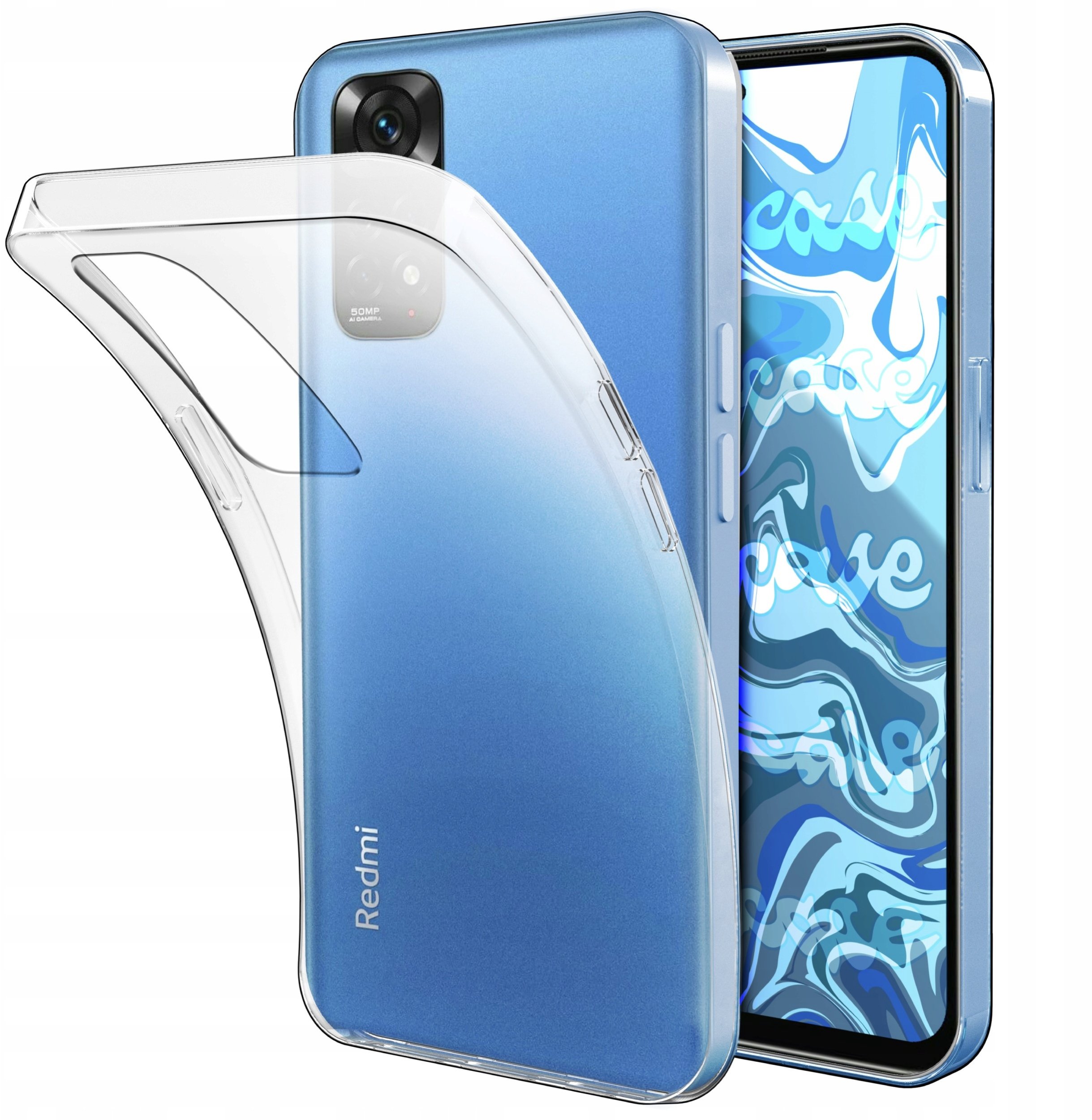 Etui Do Xiaomi Redmi Note 11 4G / 11S 4G (Przezroczyste, Silikon) Szkło