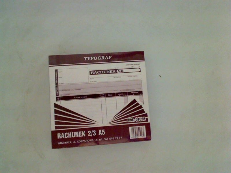 Typograf Druki samokopiujące rachunek 2/3A5 80 (01028)