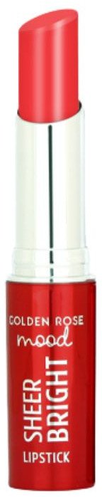 Golden Rose Sheer Bright Lipstick Błyszcząca pomadka do ust 103 Coral Red 3.5g