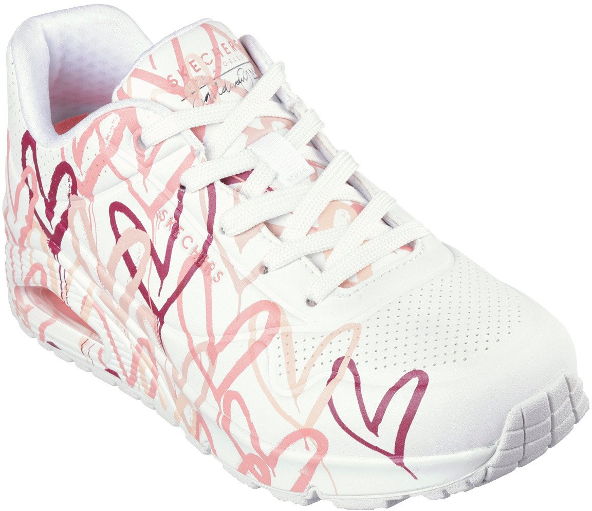 Skechers Sneakersy damskie Skechers x JGoldcrown: Uno - Spread the Love 155507 WCRL 39
