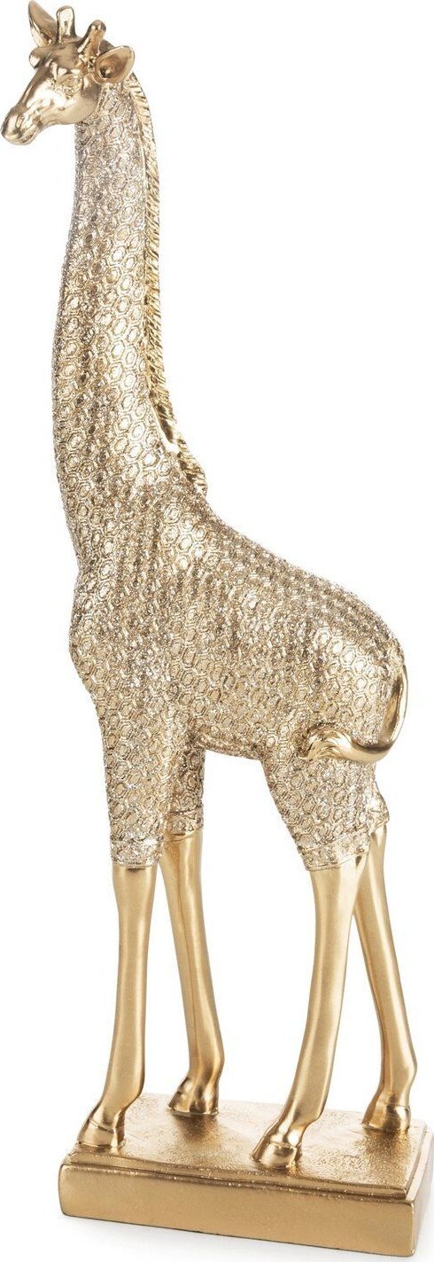 Figurka dekoracyjna żyrafa HARIS 13X8X36 złota