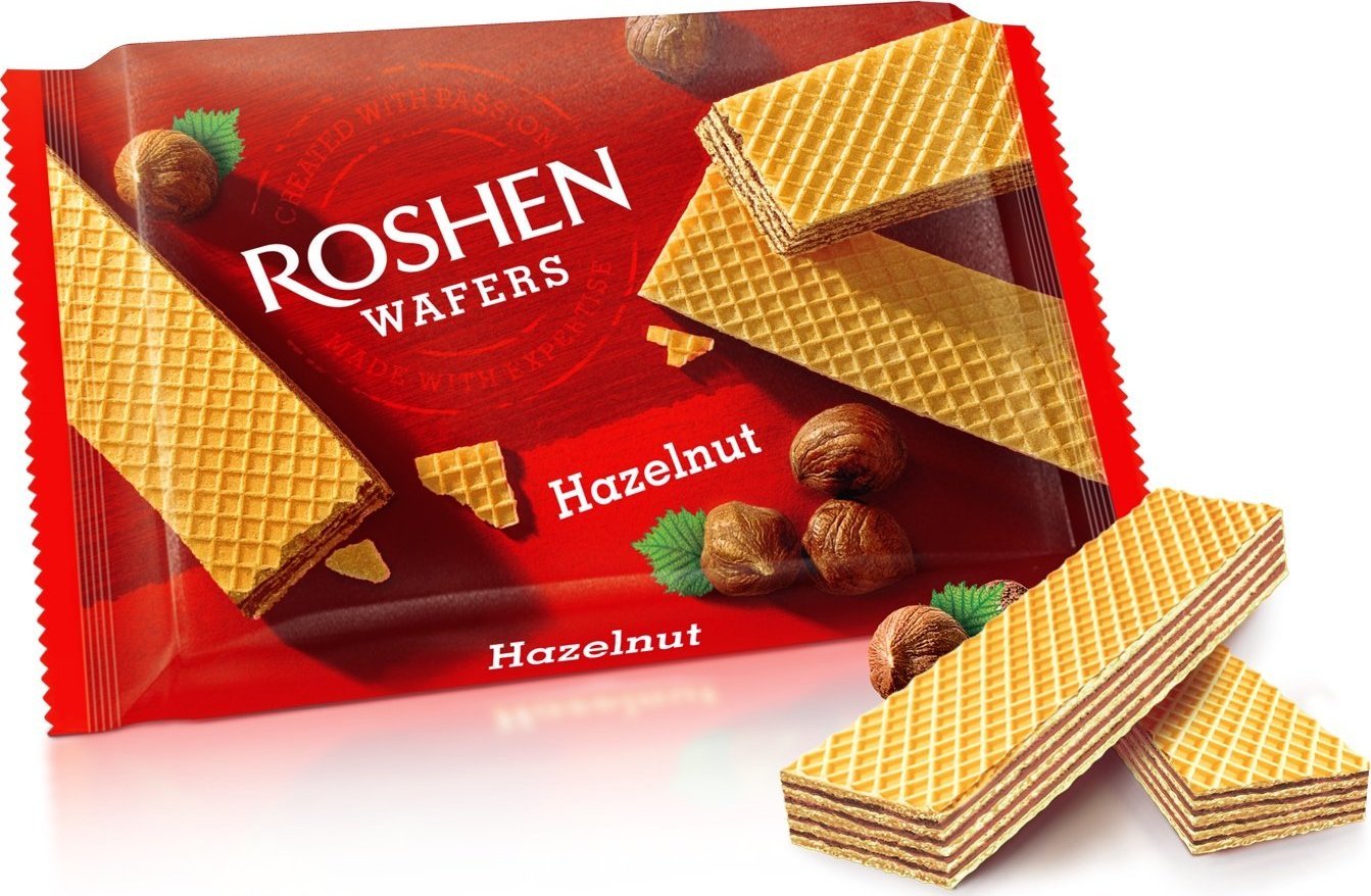 Roshen Roshen Wafers Wafle z nadzieniem orzechowym 72 g