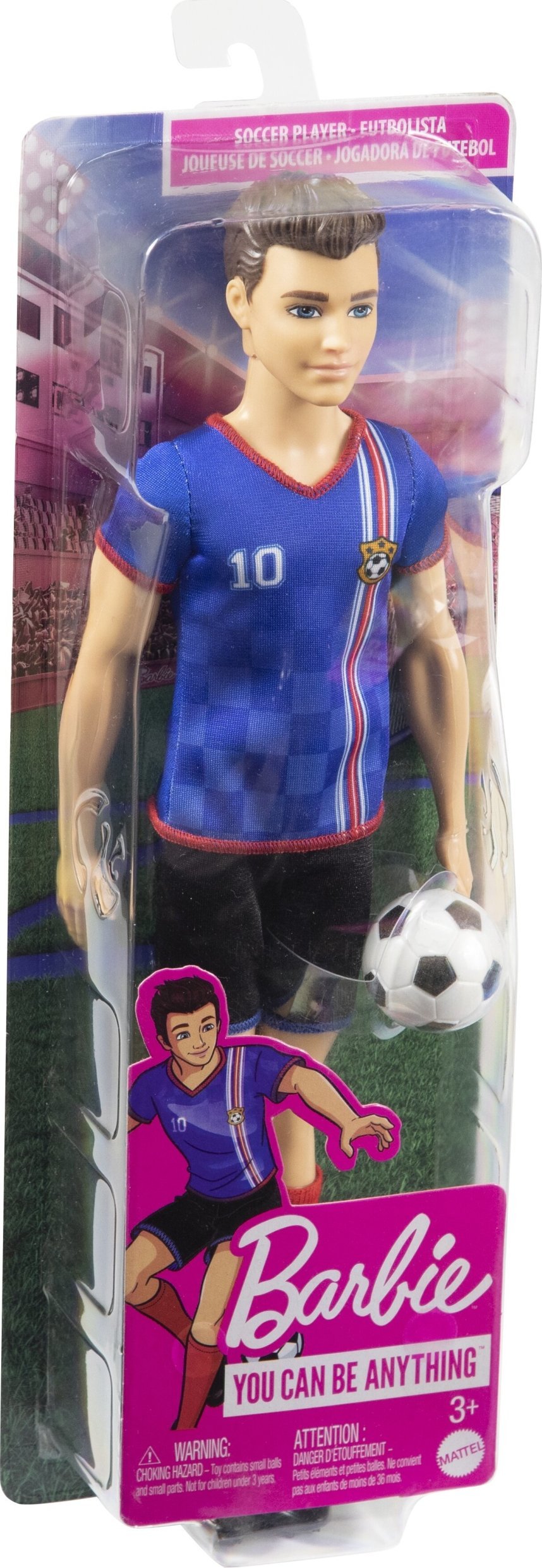 Lalka Barbie Mattel Lalka Mattel Barbie Ken piłkarz 30 cm soccer