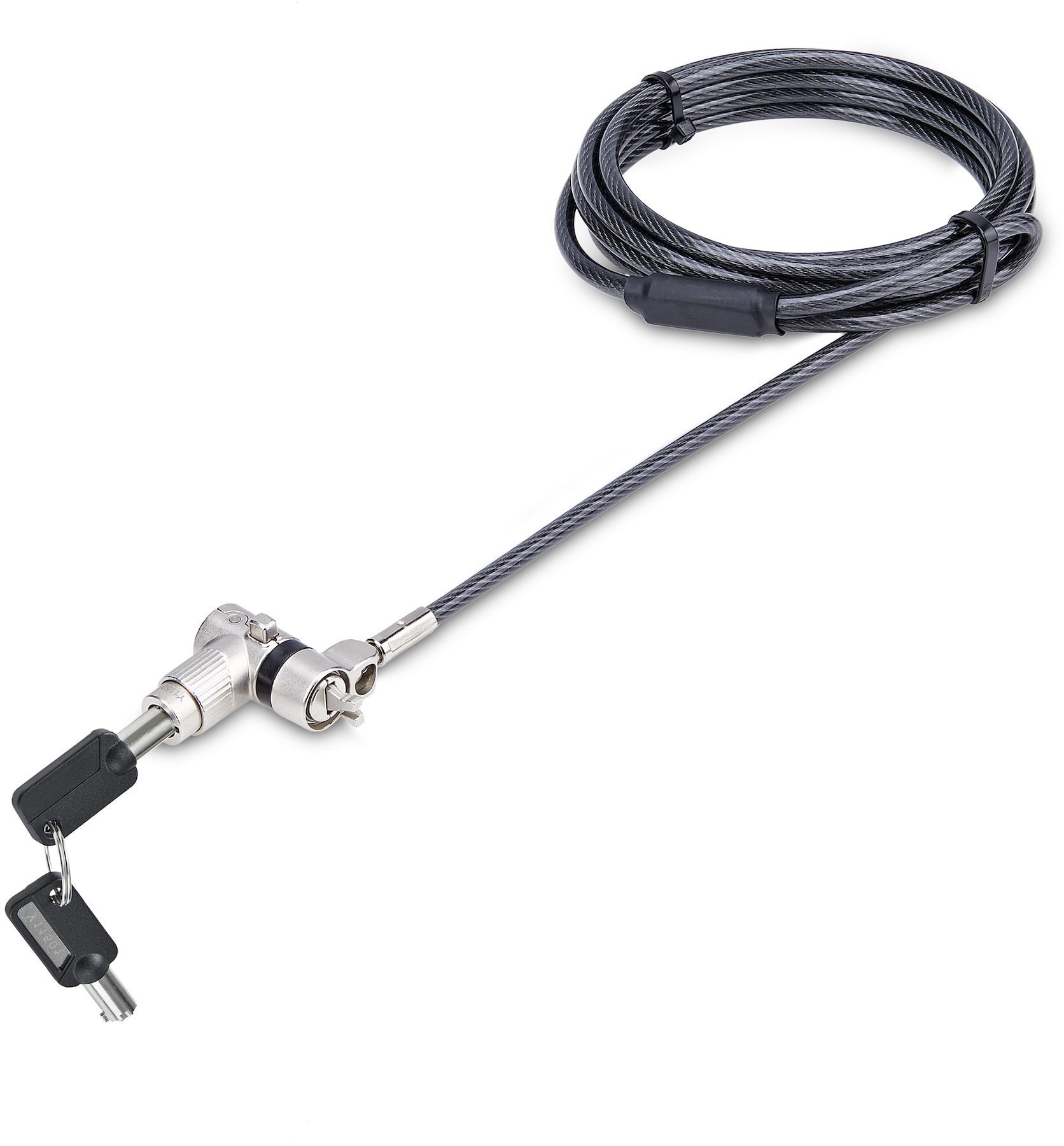 Linka zabezpieczająca StarTech .com 25-Pack Universal Laptop Lock 6.6ft (2m), Master Keyed Locking Cable, Computer Security, Compatible w/Noble Wedge/