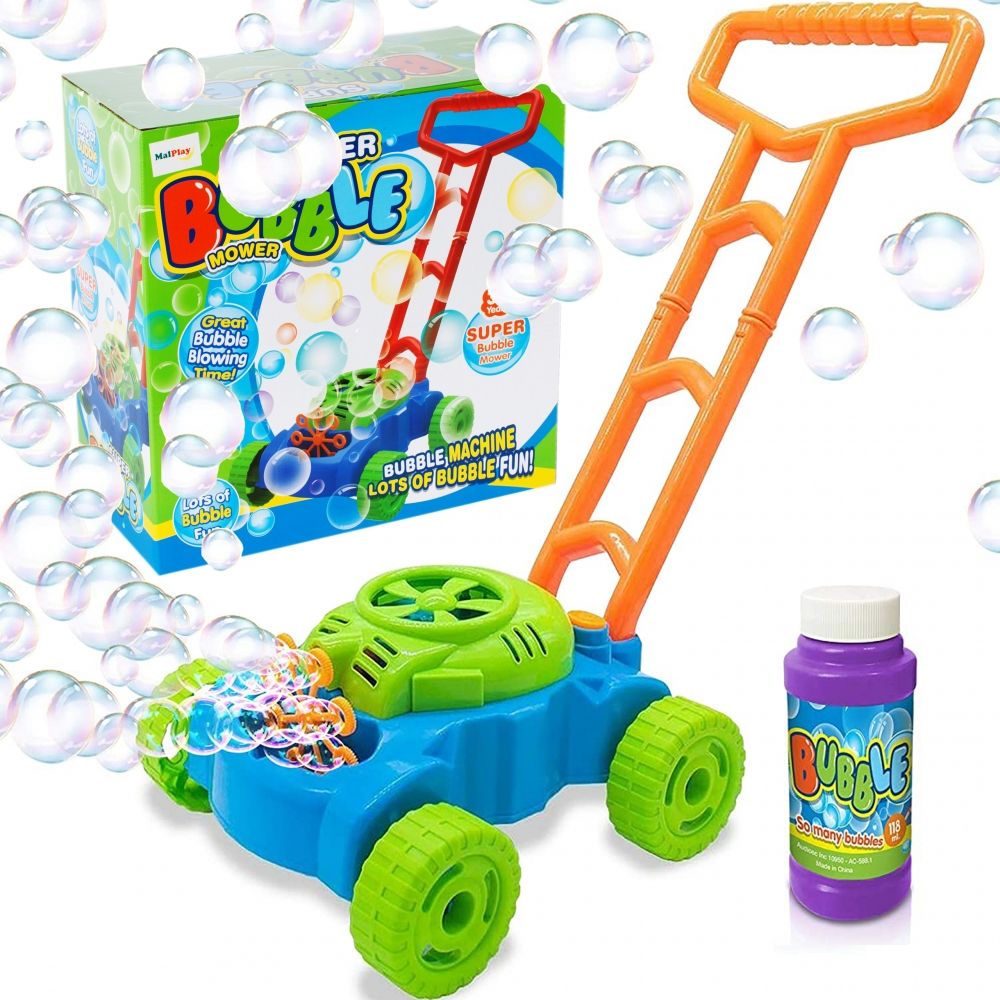 MalPlay KOSIARKA NA BAŃKI MYDLANE PCHACZ DLA DZIECI