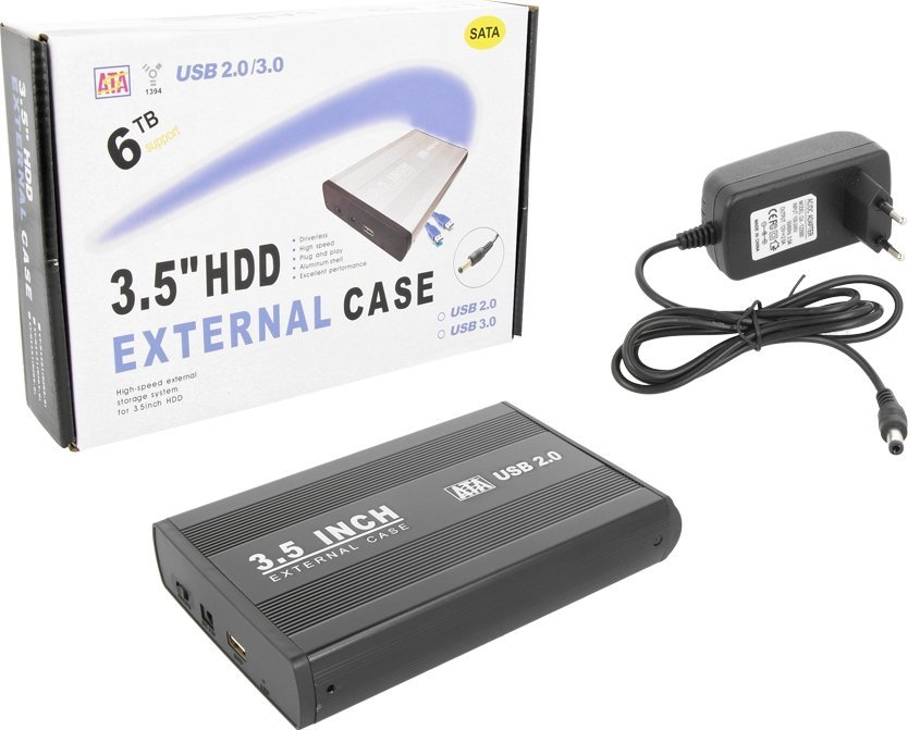 Kieszeń OEM Zewnętrzna kieszeń na dysk HDD 3.5 SATA USB 2.0